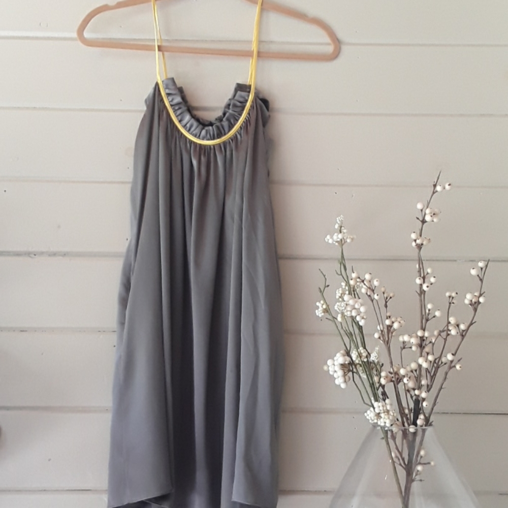Kara Janx silver dress Small